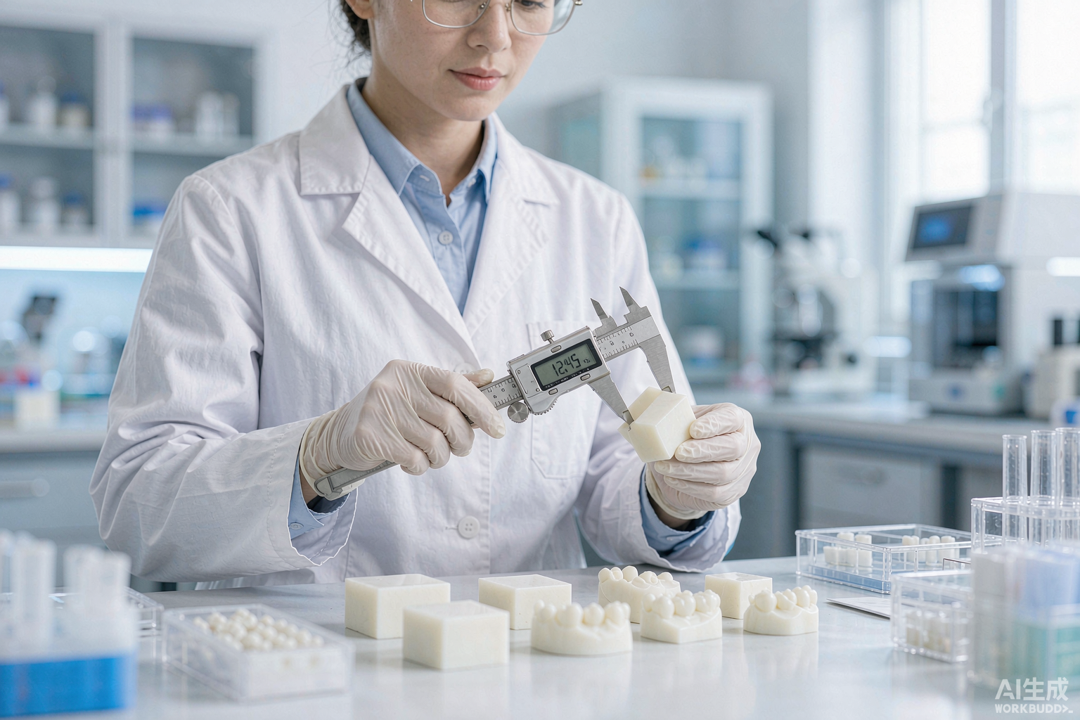 Quality inspection of dental ceramic blocks